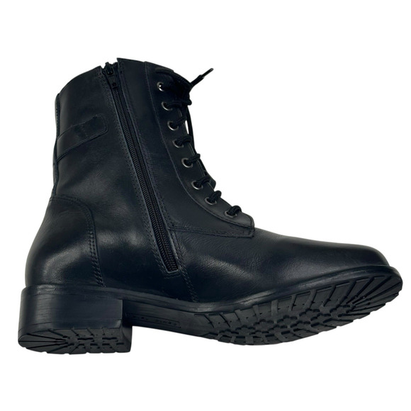 David Tate College Womens Black Leather Oxford Boots Size 8.5WW Extra Wide $220 - Picture 7 of 12